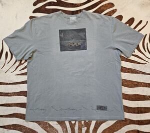 Vintage 90s Blue Fish Clothing Oversized Organic T-Shirt XL Hippie Boho